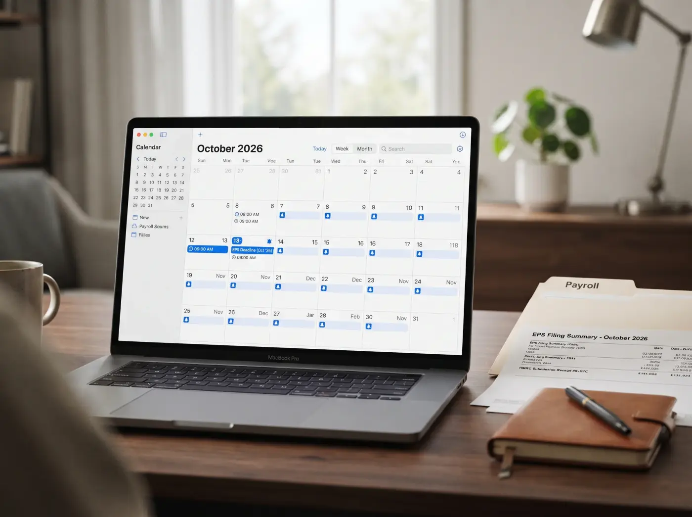 Setting Up Calendar Reminders for EPS Deadlines